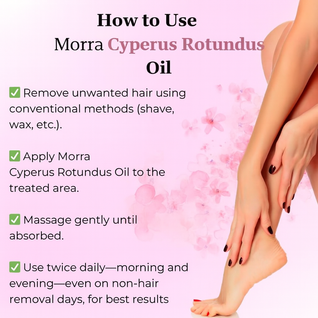 Cyperus Rotundus Oil for Hair Reduction